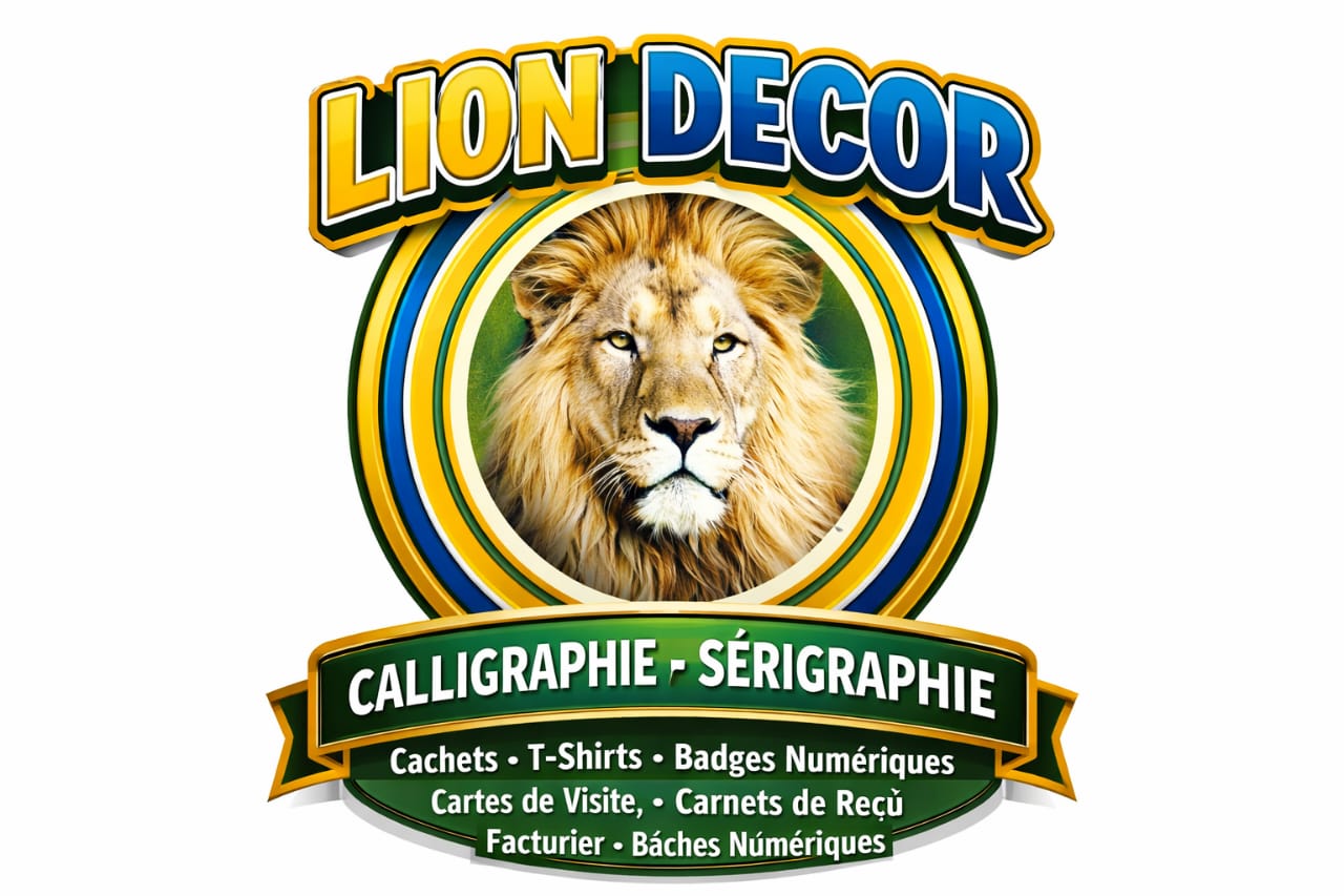 Lion Decor — calligraphie et sérigraphie